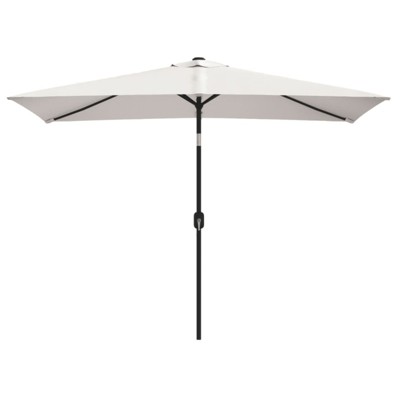 Prostokątny parasol ogrodowy, biały, 200x300 cm