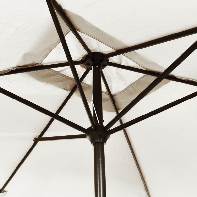 Prostokątny parasol ogrodowy, biały, 200x300 cm