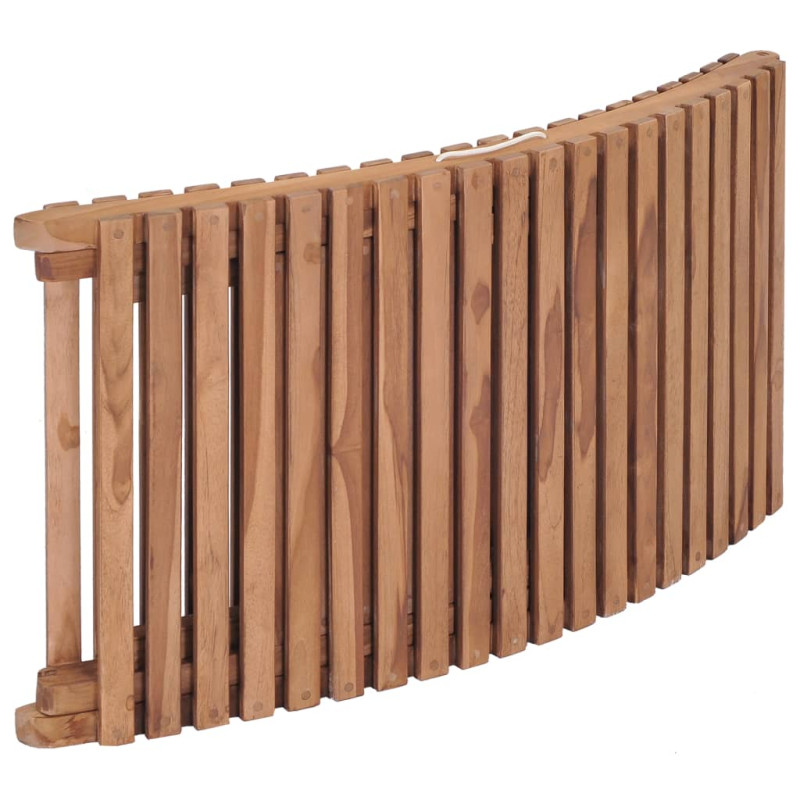 Składany leżak, lite drewno tekowe