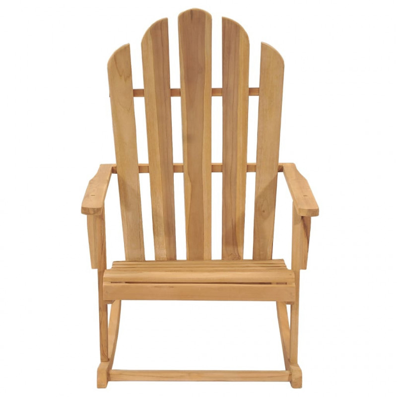 Bujane krzesła Adirondack, 2 szt., lite drewno tekowe