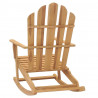 Bujane krzesła Adirondack, 2 szt., lite drewno tekowe