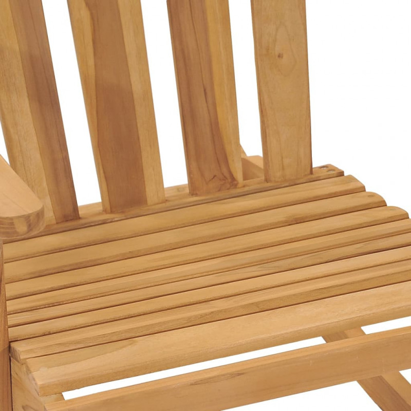 Bujane krzesła Adirondack, 2 szt., lite drewno tekowe