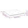 Sztaplowane krzesła ogrodowe z poduszkami, 8 szt., tekowe