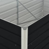Donica do podniesionej grządki, 160x80x45 cm, stal, antracytowa