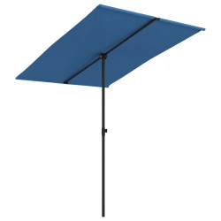 Parasol ogrodowy na aluminiowym słupku, 2x1,5 m, niebieski