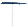 Parasol ogrodowy na aluminiowym słupku, 2x1,5 m, niebieski