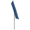 Parasol ogrodowy na aluminiowym słupku, 2x1,5 m, niebieski