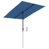 Parasol ogrodowy na aluminiowym słupku, 2x1,5 m, niebieski