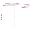 Parasol ogrodowy na aluminiowym słupku, 2x1,5 m, niebieski