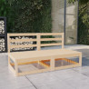 2-osobowa sofa ogrodowa, lite drewno sosnowe