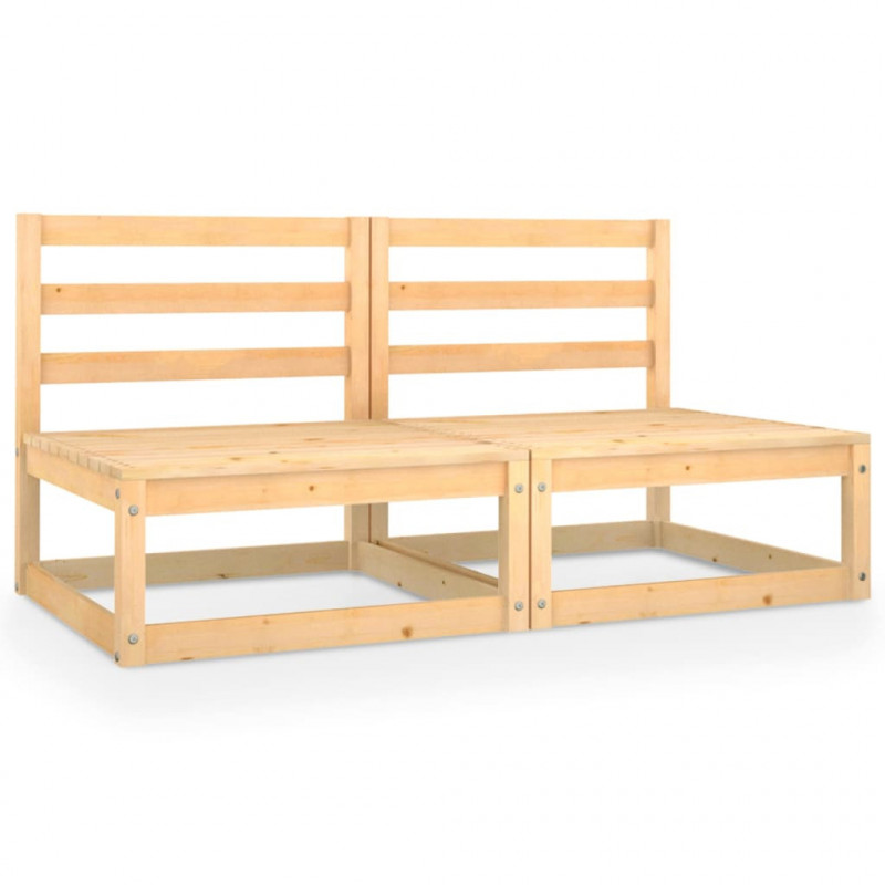 2-osobowa sofa ogrodowa, lite drewno sosnowe