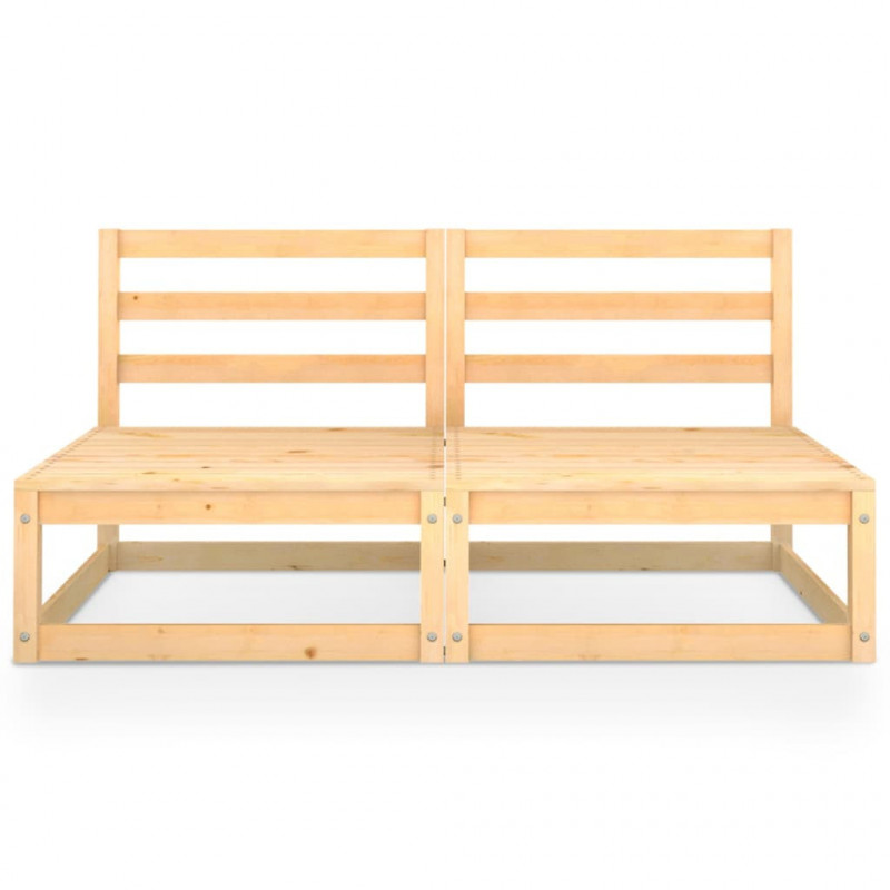2-osobowa sofa ogrodowa, lite drewno sosnowe