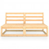 2-osobowa sofa ogrodowa, lite drewno sosnowe