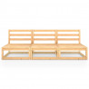 Ogrodowa sofa 3-osobowa, lite drewno sosnowe
