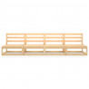 Ogrodowa sofa 4-osobowa, lite drewno sosnowe