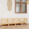 4-osobowa sofa ogrodowa, lite drewno sosnowe