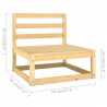 4-osobowa sofa ogrodowa, lite drewno sosnowe