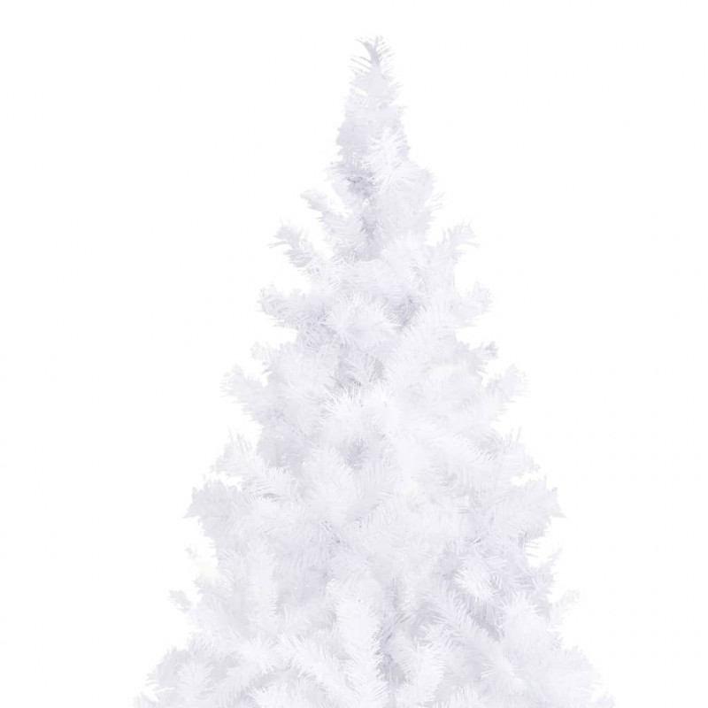 Sztuczna choinka z lampkami, 400 cm, biała