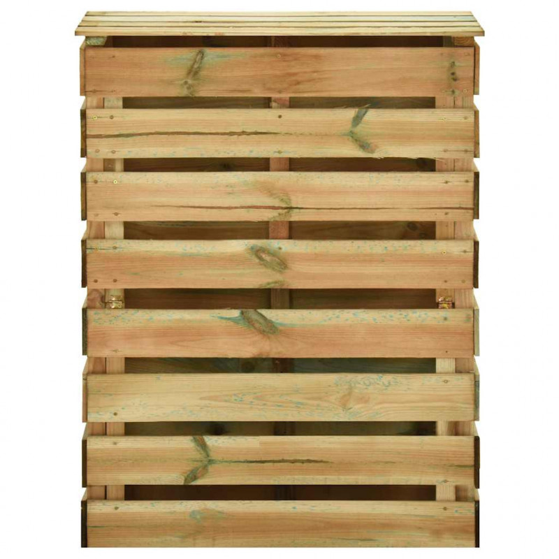 Kompostowniki z listew, 2 szt., 80x50x100cm, impregnowana sosna