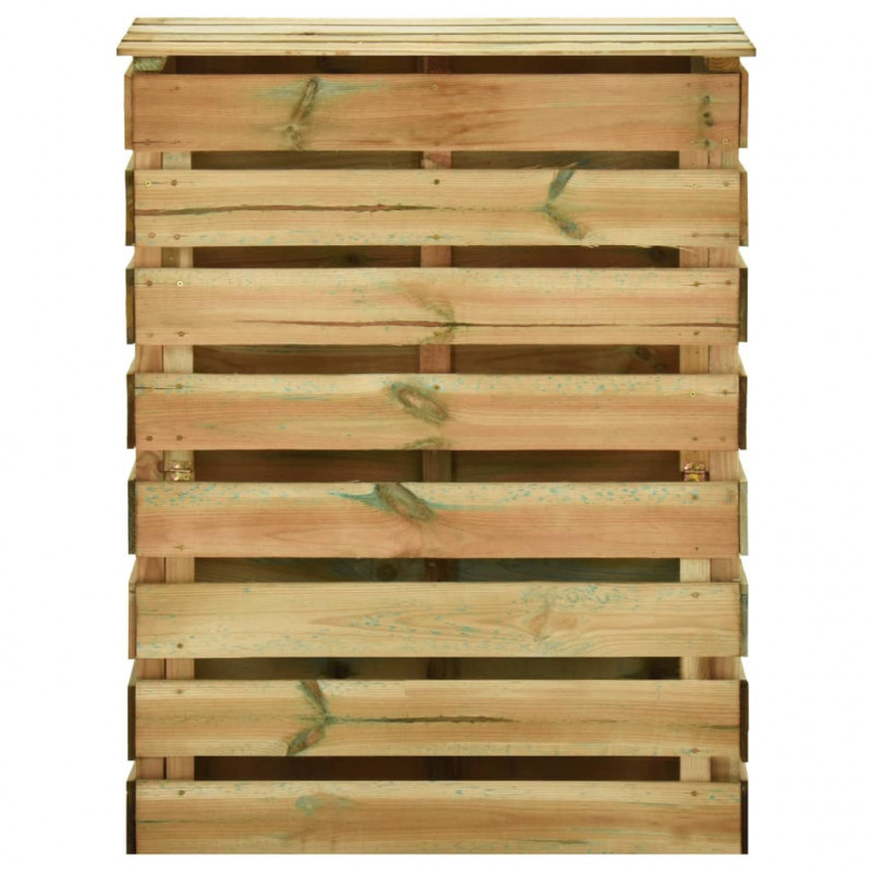 Kompostowniki z listew 3 szt., 80x50x100 cm, impregnowana sosna