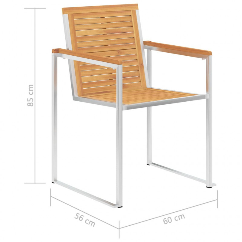 Krzesła ogrodowe z poduszkami, 8 szt., lite drewno tekowe