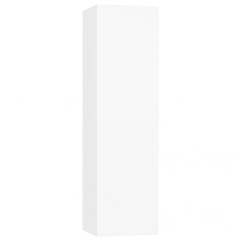 Szafki TV 4 szt., białe 30,5x30x110 cm, materiał drewnopochodny