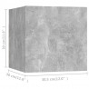 Wiszące szafki TV, 8 szt., szarość betonu, 30,5 x 30 x 30 cm