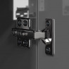 10-cz. zestaw szafek TV, wysoki połysk, szary