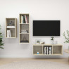 Zestaw 3 szafek TV, dąb sonoma, materiał drewnopochodny