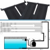 Panele solarne do podgrzewania basenu, 2 szt., 80x310 cm