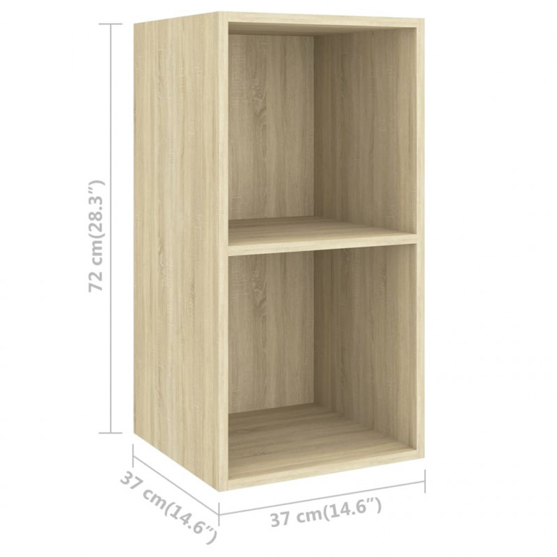 4-cz. zestaw szafek TV, dąb sonoma, materiał drewnopochodny