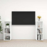Szafki TV, 2 szt., białe, 107x35x37 cm, płyta wiórowa