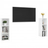 Szafki TV, 2 szt., białe, 107x35x37 cm, płyta wiórowa