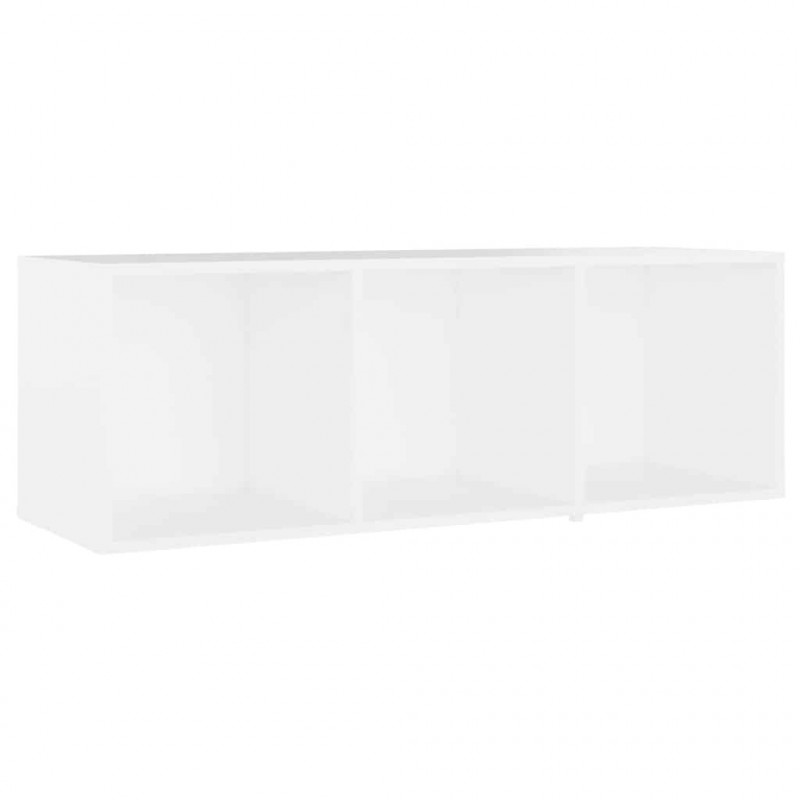 Szafki TV, 2 szt., białe, 107x35x37 cm, płyta wiórowa