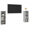 Szafki TV, 2 szt., szarość betonu, 107x35x37 cm
