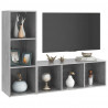 Szafki TV, 2 szt., szarość betonu, 107x35x37 cm