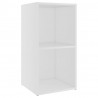Szafki TV, 2 szt., białe, 72x35x36,5 cm, płyta wiórowa