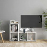 Szafki TV, 2 szt., białe, wysoki połysk, 72x35x36,5 cm, płyta