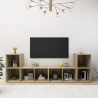 Szafki TV, 4 szt., dąb sonoma, 72x35x36,5 cm, płyta wiórowa