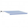 Markiza zwijana Ze LED Lights Niebieski i biały 350 x 250 cm