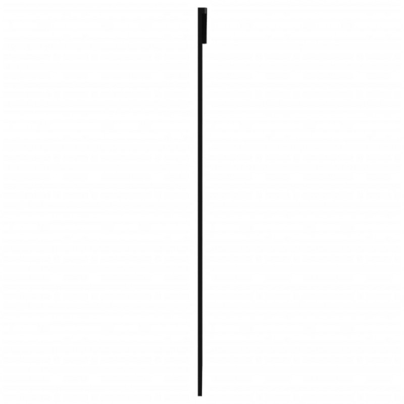 Drzwi przesuwne z osprzętem, szkło ESG i aluminium, 102x205 cm