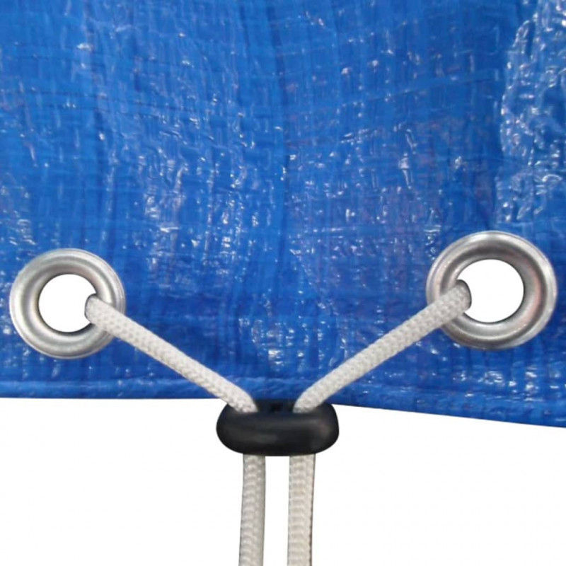 Plandeki na basen, 2 szt., PE, prostokątne, 90 g/m², 400x207 cm