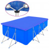 Plandeki na basen, 2 szt., PE, prostokątne, 90 g/m², 540x270 cm