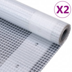 Plandeki Leno, 2 szt., 260 g/m², 2x20 m, białe