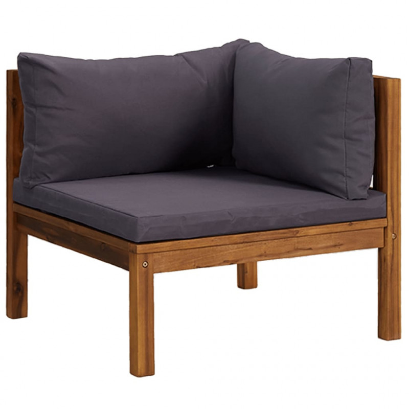 2-osobowa sofa ogrodowa z poduszkami, lite drewno akacjowe