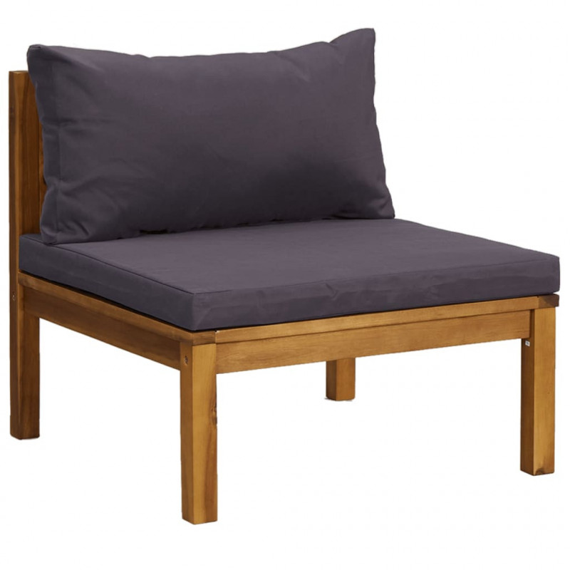 3-osobowa sofa ogrodowa z poduszkami, lite drewno akacjowe
