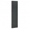 Parawany 4-panelowe, 2 szt., antracytowe, 160x180 cm, stalowe