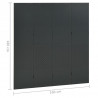 Parawany 4-panelowe, 2 szt., antracytowe, 160x180 cm, stalowe