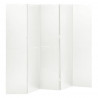 Parawany 5-panelowe, 2 szt., białe, 200x180 cm, stalowe