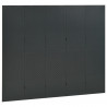 Parawany 5-panelowe, 2 szt., antracytowe, 200x180 cm, stalowe